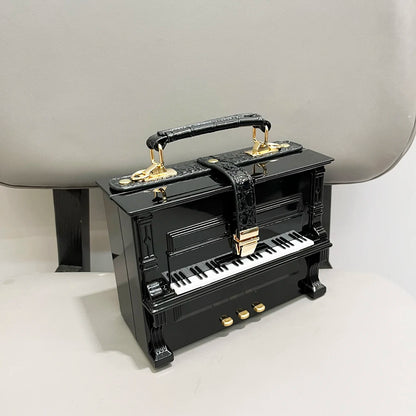 Piano Shaped Handbag for Women | Unique Clutch Statement Purse