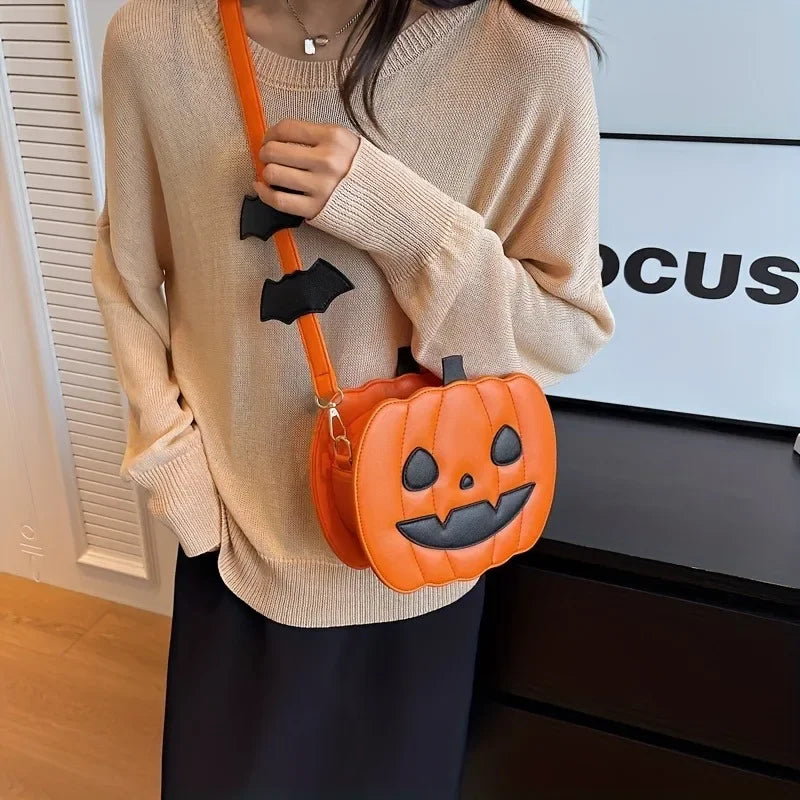 Halloween Pumpkin Crossbody Purse