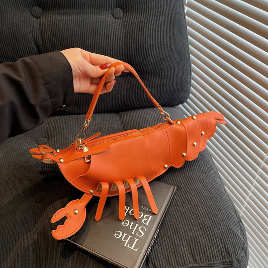 Lobster Crossbody Bag for Women | Cute PU Leather Shoulder Purse