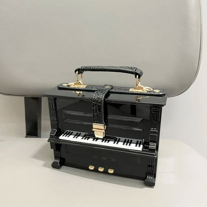 Piano Shaped Handbag for Women | Unique Clutch Statement Purse