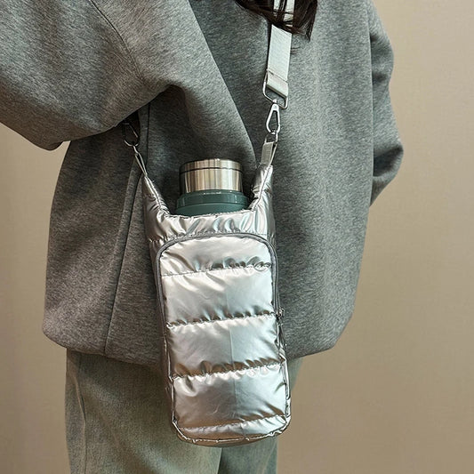 Water Bottle Crossbody Carrier Bag | Adjustable Bottle Sling Holder