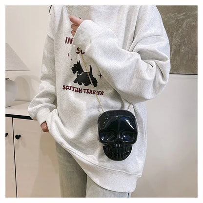Halloween Skull Crossbody Bag | Cute Gothic Novelty Purse