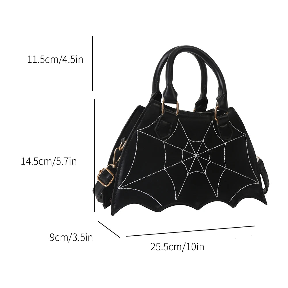 Gothic Spider Web Crossbody Bag