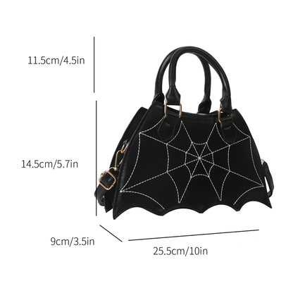 Gothic Spider Web Crossbody Bag