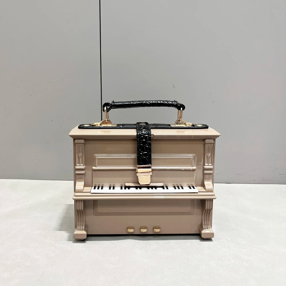 Piano Shaped Handbag for Women | Unique Clutch Statement Purse