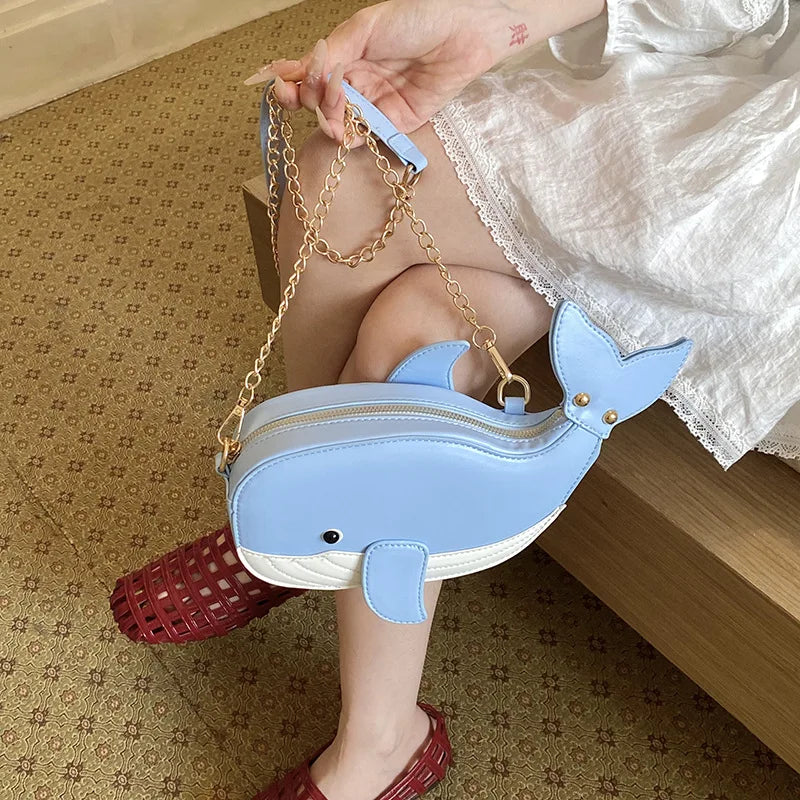 Cute Shark Crossbody & Clutch Bag | Novelty Purse for Women