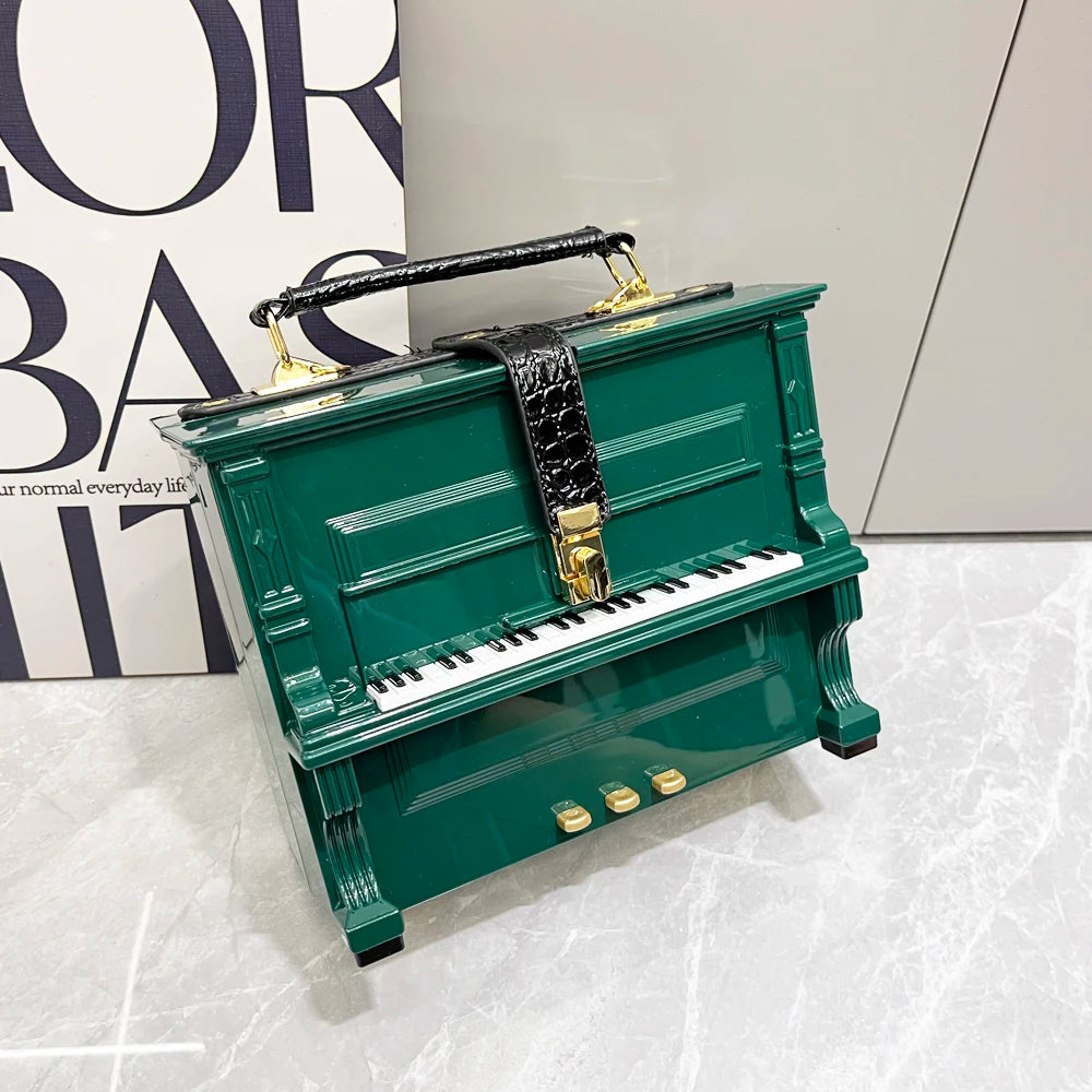 Piano Shaped Handbag for Women | Unique Clutch Statement Purse