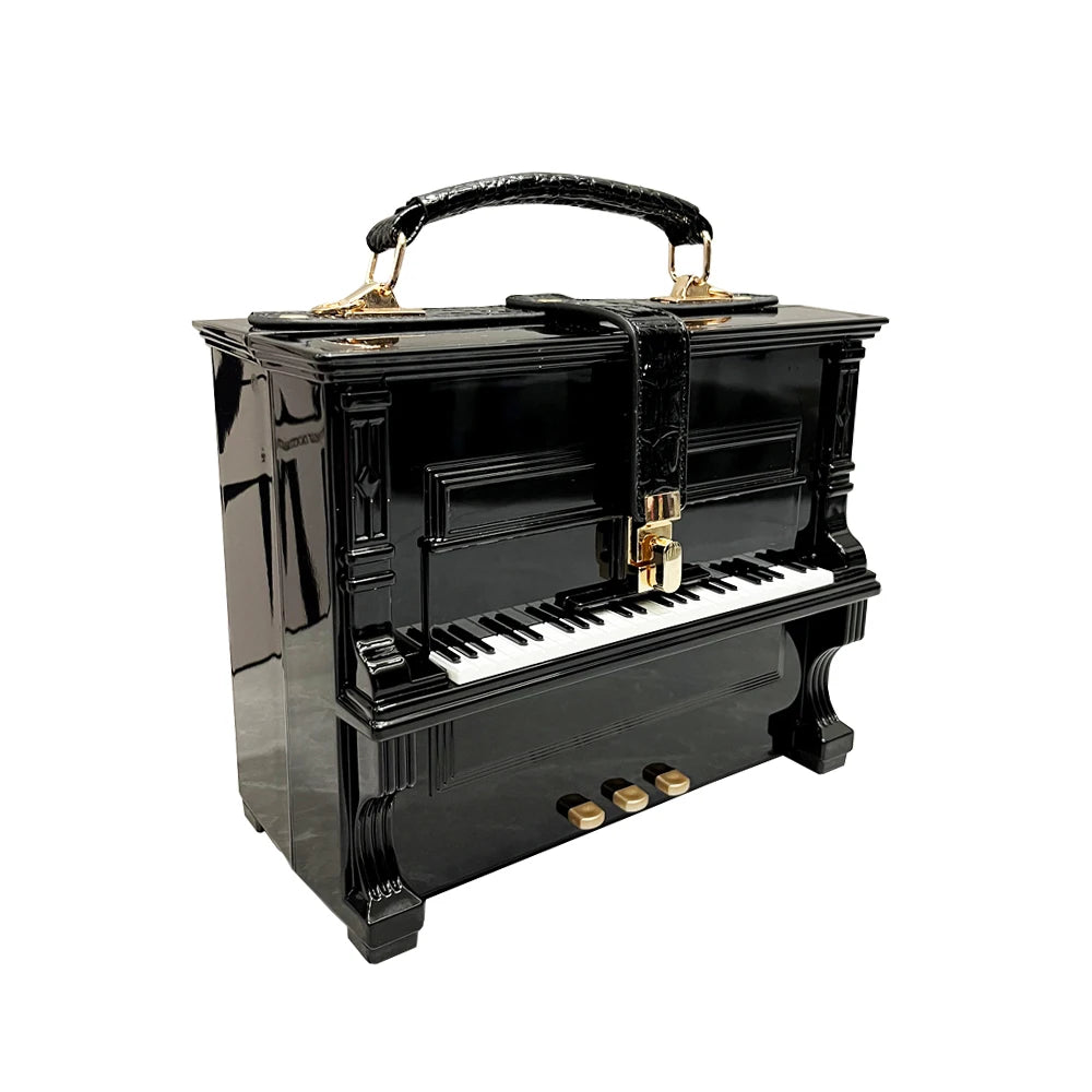 Piano Shaped Handbag for Women | Unique Clutch Statement Purse