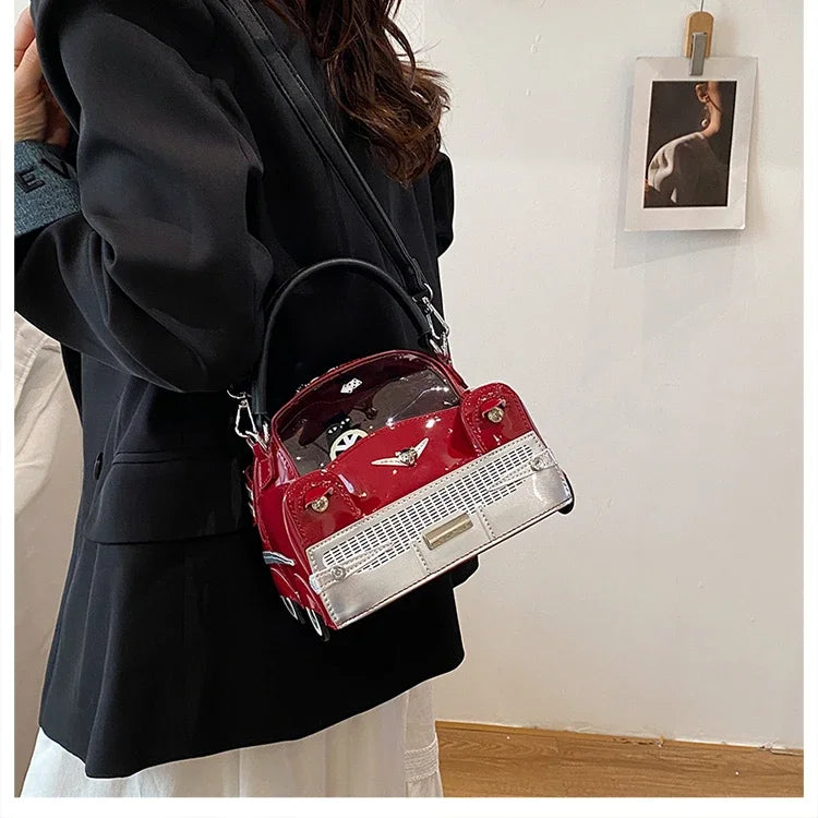 Fashion Creative PU Square Shoulder & Crossbody Bags for Women 2026 Hot SaleLarge Capacity Retro Design Personality Handbags