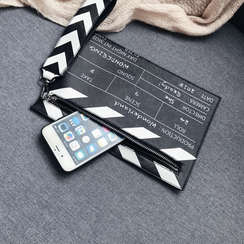 Movie Clapperboard Crossbody Bag | Cute PU Leather Clutch Purse
