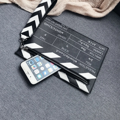 Movie Clapperboard Crossbody Bag | Cute PU Leather Clutch Purse