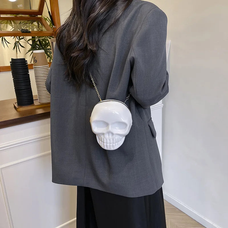 Halloween Skull Crossbody Bag | Cute Gothic Novelty Purse